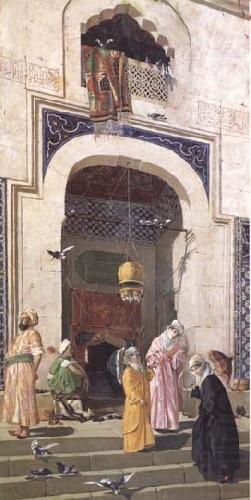 Osman Hamdy Bey La Porte de la Grande Mosquee Brousse (mk32) china oil painting image
